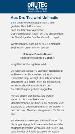 Vorschau der mobilen Webseite www.drutecgmbh.de, Dru Tec Handels- und Service GmbH