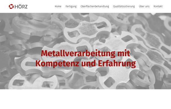 Vorschau von www.hoerz.com, Hörz Metallverarbeitung und Drucklufttechnik GmbH
