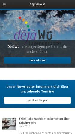 Vorschau der mobilen Webseite www.dejawue.de, DéjàWÜ