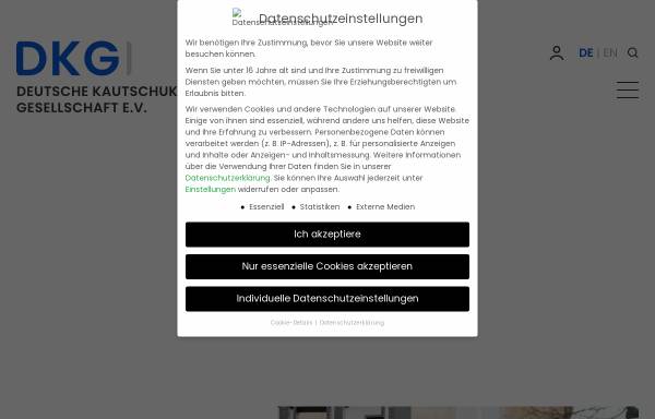 Vorschau von www.dkg-rubber.de, Deutsche Kautschukgesellschaft e.V. (DKG)