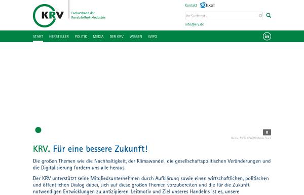 Vorschau von www.krv.de, KRV - Kunststoffrohrverband e.V.