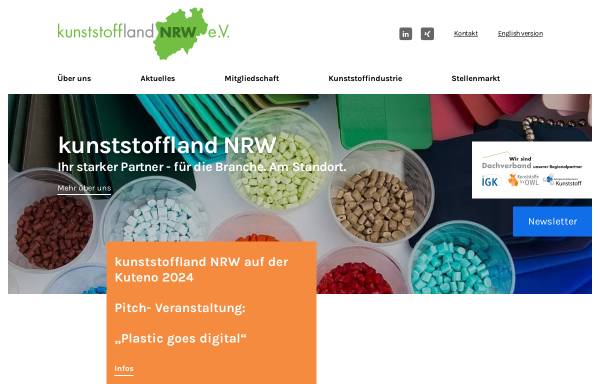 Vorschau von www.kunststoffland-nrw.de, Kunststoffland NRW e.V.