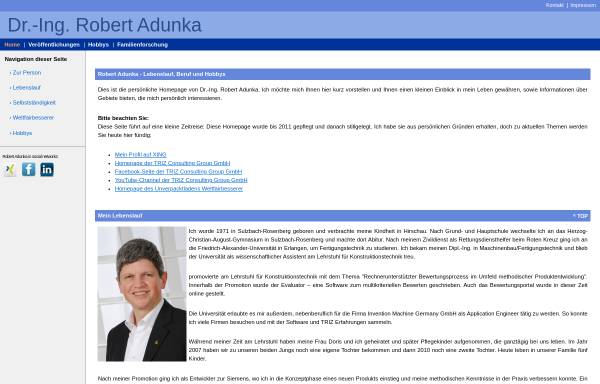 Vorschau von www.adunka.de, Adunka, Robert