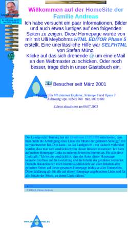 Vorschau der mobilen Webseite www.ottmar-andreas.de, Andreas, Familie