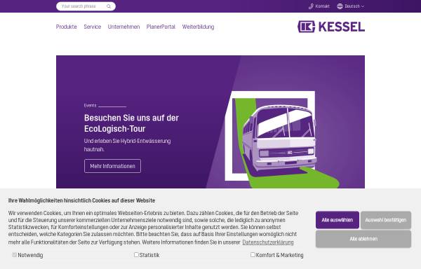 Vorschau von www.kessel.de, KESSEL GmbH