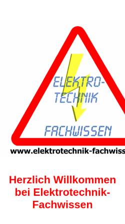 Vorschau der mobilen Webseite www.elektrotechnik-fachwissen.de, Elektrotechnik Fachwissen