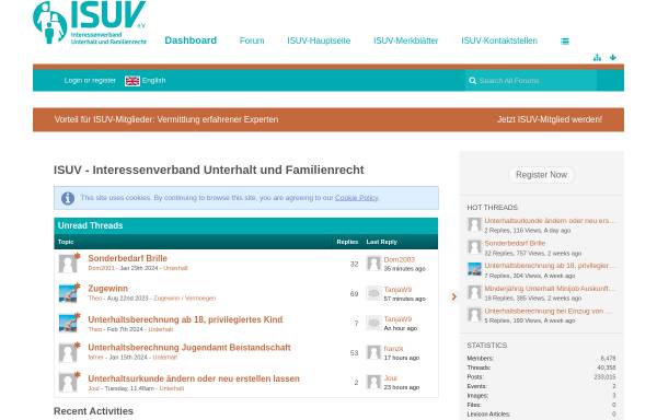 Vorschau von forum.isuv-online.de, Familienrechts-Forum des ISUV e.V.