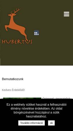 Vorschau der mobilen Webseite www.hubertus.com, Hubertus GmbH