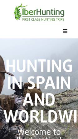 Vorschau der mobilen Webseite www.iberhunting.com, Iber Hunting