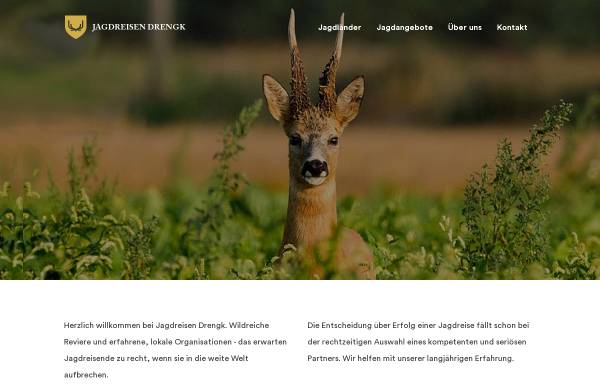 Vorschau von www.jagdreisen-drengk.de, Jagdreisen Drengk