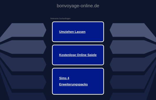 Vorschau von www.bonvoyage-online.de, Reisebüro Bon Voyage