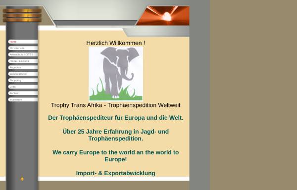 Vorschau von www.trophaeen-spedition.de, Trophy Trans Afrika