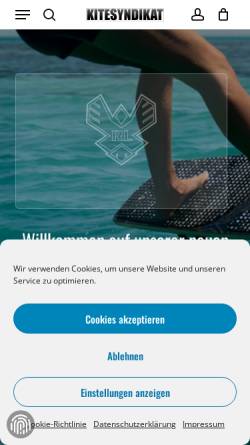 Vorschau der mobilen Webseite www.kitesyndikat.de, Kitesyndikat