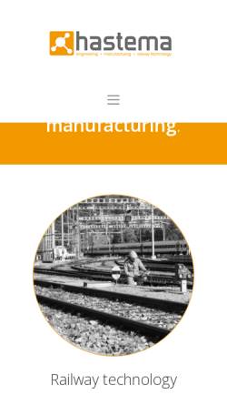 Vorschau der mobilen Webseite www.hastema.ch, Hastema GmbH