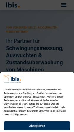 Vorschau der mobilen Webseite ibis-gmbh.de, IBIS GmbH