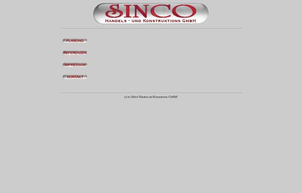 Vorschau von www.sincogmbh.de, Sinco Handels- und Konstruktions GmbH