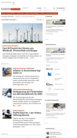 Vorschau der mobilen Webseite www.perspektive-mittelstand.de, Perspektive Mittelstand - Novo per motio KG
