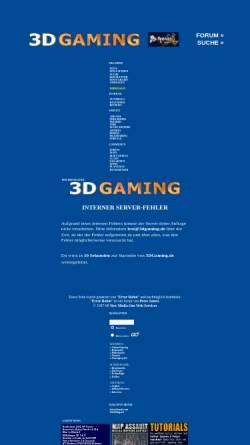 Vorschau der mobilen Webseite www.3dgaming.de, 3D Gaming
