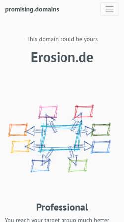 Vorschau der mobilen Webseite erosion.de, Funkenerosion