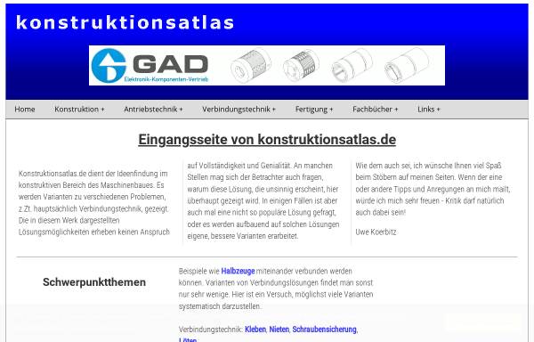 Vorschau von www.konstruktionsatlas.de, Konstruktionsatlas