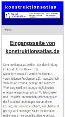 Vorschau der mobilen Webseite www.konstruktionsatlas.de, Konstruktionsatlas