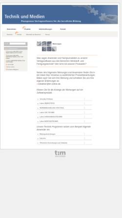 Vorschau der mobilen Webseite www.tm-online.de, Lernprogramm Lektor HANDHABUNGSTECHNIK