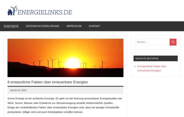 Vorschau von www.energielinks.de, Energielinks