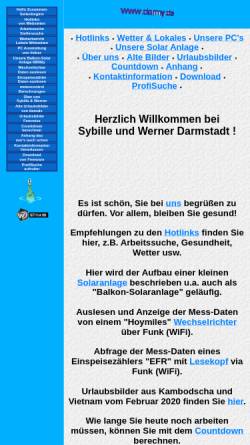Vorschau der mobilen Webseite www.darmy.de, Darmstadt, Werner