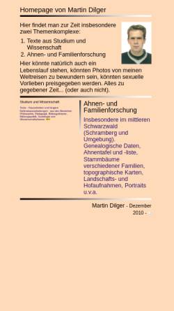 Vorschau der mobilen Webseite www.martin-dilger.de, Dilger, Martin