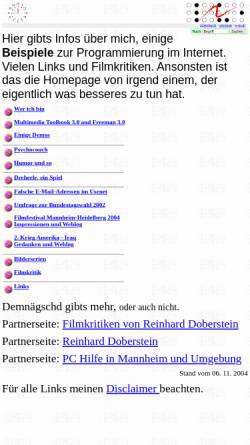 Vorschau der mobilen Webseite www.doberstein.com, Doberstein, Reinhard