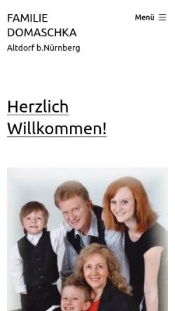 Vorschau der mobilen Webseite www.domaschka.de, Domaschka, Herbert und Kerstin