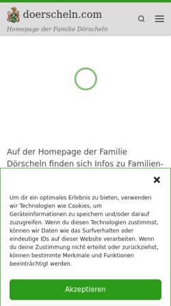 Vorschau der mobilen Webseite www.doerscheln.com, Dörscheln, Familie