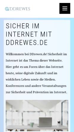 Vorschau der mobilen Webseite www.ddrewes.de, Drewes, Detlef