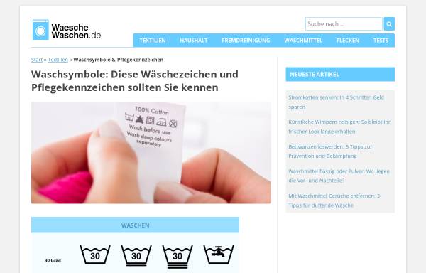Vorschau von www.waschsymbole.de, Waschsymbole