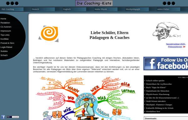 Vorschau von www.coaching-kiste.de, Die Coaching-Kiste