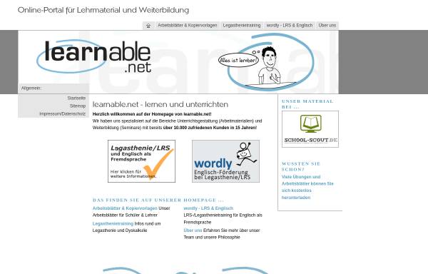 Vorschau von learnable.net, Learnable
