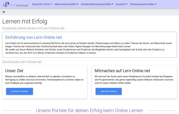 Vorschau von www.lern-online.net, Lern-Online.net