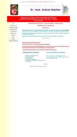 Vorschau der mobilen Webseite www.alternative-medizin.at, Dr. med. Andrea Wachter