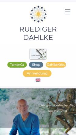 Vorschau der mobilen Webseite www.dahlke.at, Dr. Ruediger Dahlke