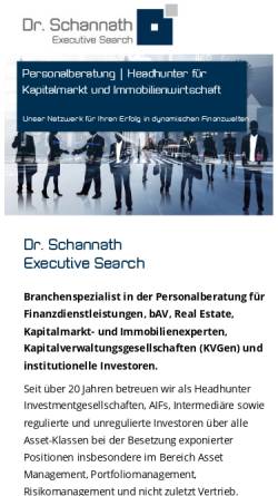 Vorschau der mobilen Webseite www.drschannathmpc.de, Dr. Schannath MPC