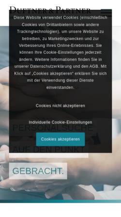 Vorschau der mobilen Webseite www.duftner.at, Duftner & Partner Unternehmensberatung GmbH