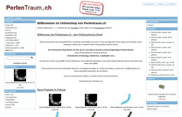 Vorschau von www.perlentraum.ch, Perlentraum.ch