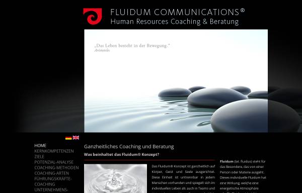 Vorschau von www.fluidum.de, Fluidum Communications, Inh. Ute-Andia Ratering