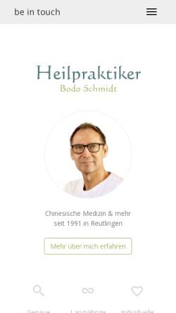 Vorschau der mobilen Webseite schmidt-ulmer.de, Bodo Schmidt-Ulmer