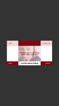 Vorschau der mobilen Webseite www.worldofadvertising.de, Worldofadvertising GmbH