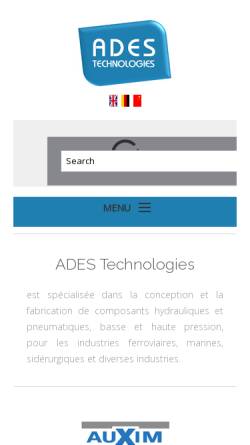 Vorschau der mobilen Webseite www.ades-technologies.com, Ades Technologies