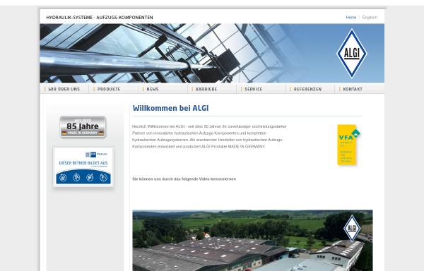 Vorschau von www.algi-lift.de, ALGI Alfred Giehl GmbH & Co. KG