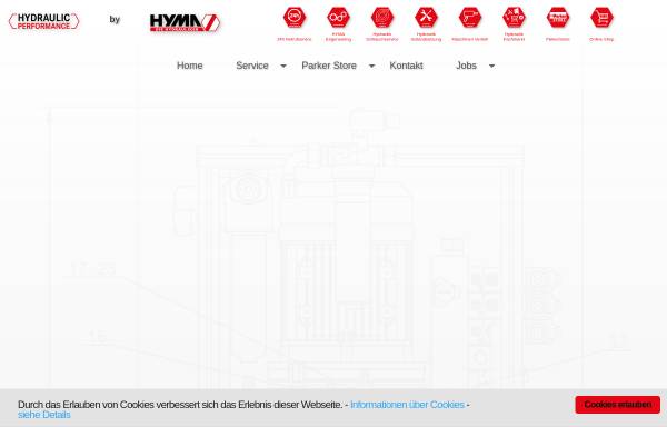 Vorschau von www.hyma.de, HYMA Erfurt Hydraulik-Service und Maschinenbau GmbH
