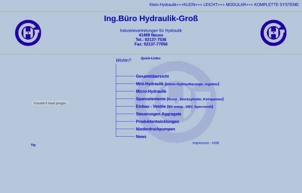 Vorschau von www.microhydraulik.de, Ing.-Büro Hydraulik-Groß GbR