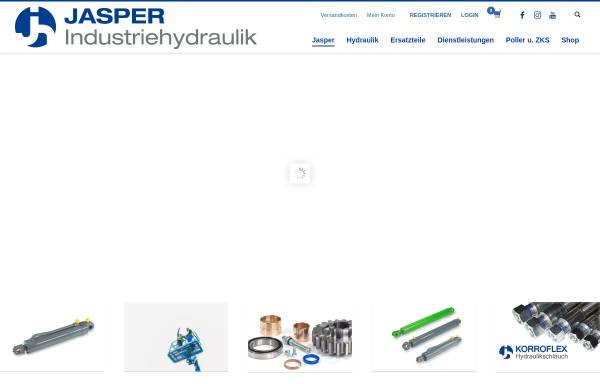 Vorschau von www.jasper-hydraulik.com, Jasper Industriehydraulik GmbH & Co. KG